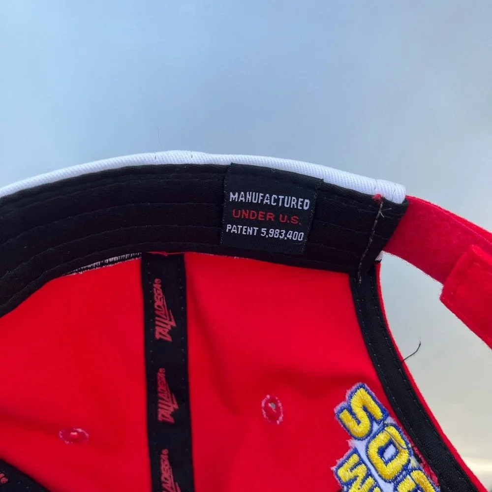 2005 ISC Aarons 499 red finish line embroidered NASCAR hat